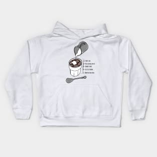 Levels of coffee funny coffee lover's Kids Hoodie